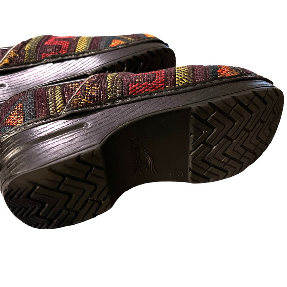 Dansko Professional Aztec Southwestern Native Tapestry Clogs EU 37 US 6.5-7 - Picture 4 of 8